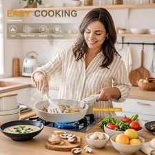 Astercook 20 Piece Pots and Pans Set Non Stick, Cookware Set