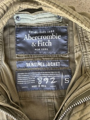 Abercrombie & Fitch Sentinel Military Field Jacket Olive Green Men