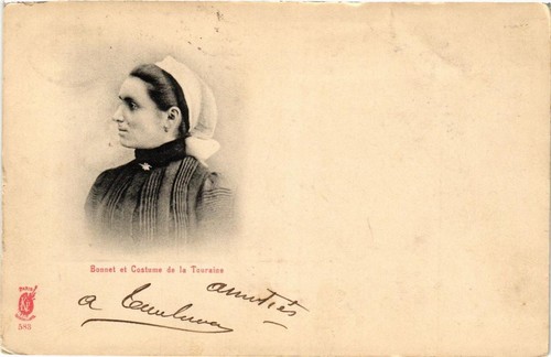CPA Bonnet et Costume de la Touraine FOLKLORE (731927)