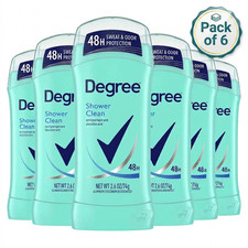 *6 Pack* - Degree Women Antiperspirant Deodorant Shower Clean Invisible 2.6oz