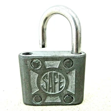 Vintage Safe brand Padlock lock NO KEY 