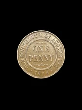1936 Penny-A/UNC-Australian Pre Decimal-KGV#132