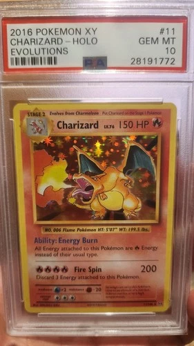 2016 POKEMON XY EVOLUTIONS #11 CHARIZARD HOLO PSA 10 GEM MINT