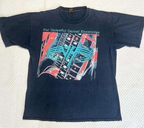 Van Halen Vintage For Unlawful Carnal Knowledge Uncenso 1990s vintage concert t-shirt, vintage, single stitch, B+ condition