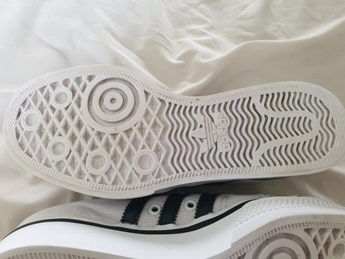 Adidas Nizza Platform Trainers Light Grey, Black Stripe UK Size 5 (EU 38) - Picture 11 of 13