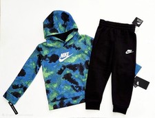 Nike Toddler Sweatsuits 2-PC Fleece Set Hoodie  Joggers Size 3T, 4T: NWT