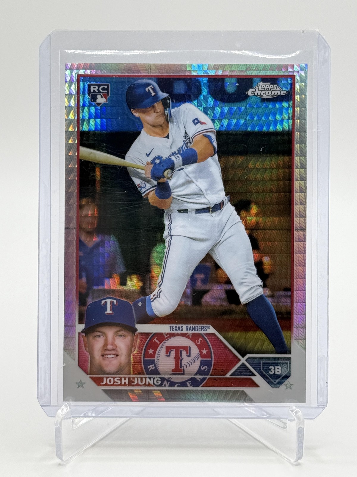2023 Topps Chrome #93 Josh Jung Prism Refractors