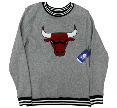 Chicago Bulls M Medium Club Level Crew Stadium Essentials Crew Neck Sweatshirt