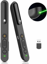 Wireless Presenter Rechargeable,Doosl Presentation Remote with Green Light - NIB
