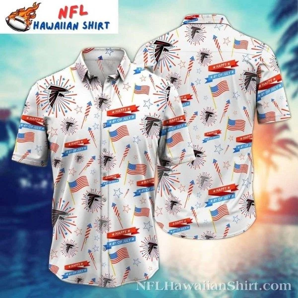 Independence Day Falconssss Celebration football Hawaiian Shirt