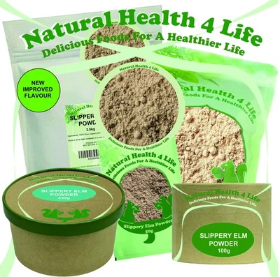 Natural Health 4 Life Slippery Elm Powder - Various sizes