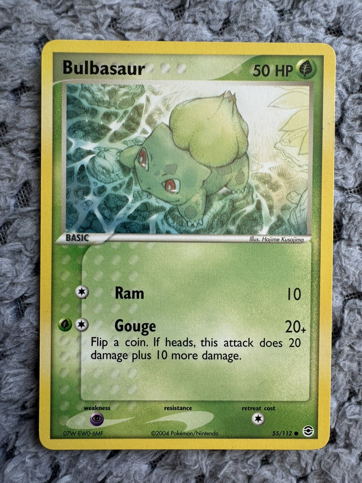 Pokémon TCG Bulbasaur (55/112) FireRed & LeafGreen Regular Rare NEAR MINT