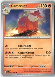 Camerupt 012/091 Paldean Fates Uncommon