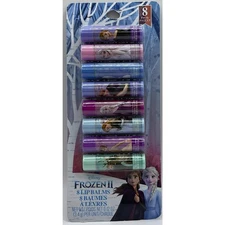 Disney Frozen II Softening Smoothening 8 Piece Set Lip Balms 2 oz Per Unit NEW