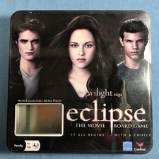 The Twilight Saga Eclipse the Move Board Game Box Empty Tin Only Parts Pieces