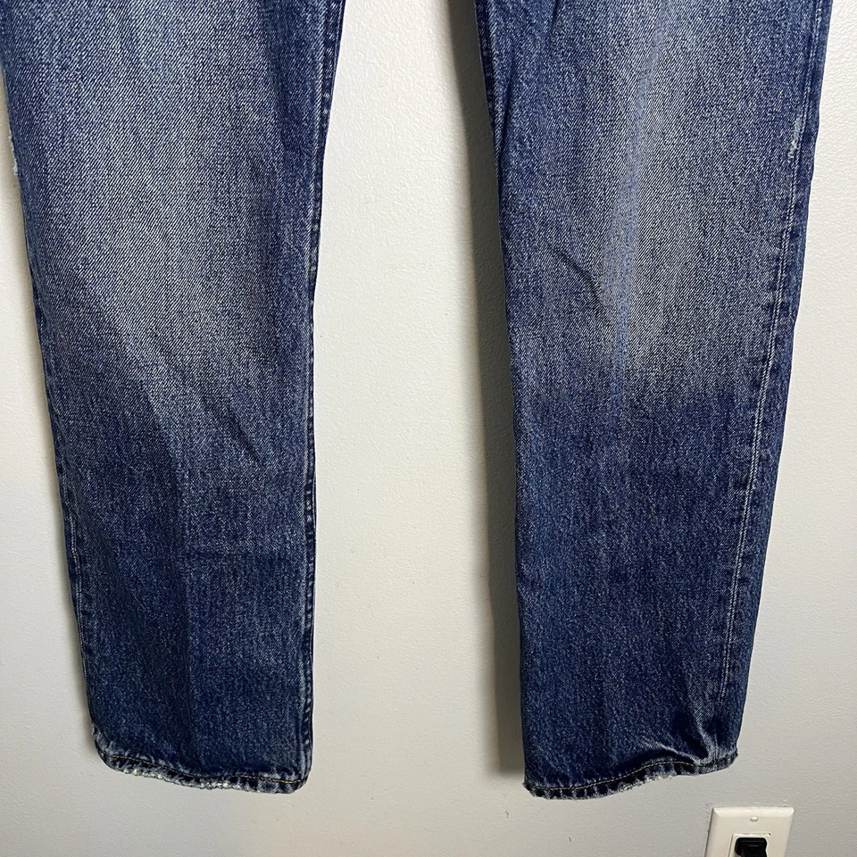 Madewell Alexa Chung Women's Straight Leg Denim Jeans Sz 26 Button Fly Med Wash - Image 4 of 4