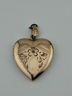Antique Etched Heart Locket 1/20 10K G.F. On Sterling Silver — photo 2