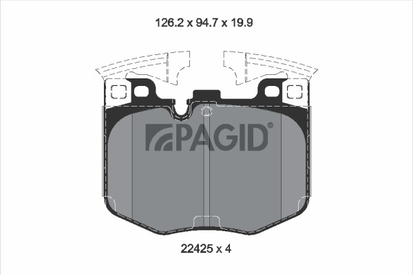 Bremsbelagsatz BremsklöTze FüR BMW X3 G01 F97 5Er Touring G31 3Er G21-image