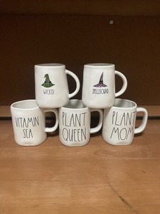 Rae Dunn Mug Lot Of 5 Limited Edition Double Sided Mugs