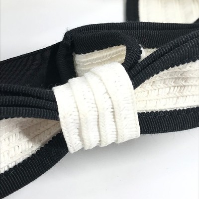 CHANEL 22P CC CC Mark Ribbon Ribbon hat Sun visor Raffia White CHANEL 22P CC CC Mark Ribbon Ribbon hat Sun visor Raffia  main image 4