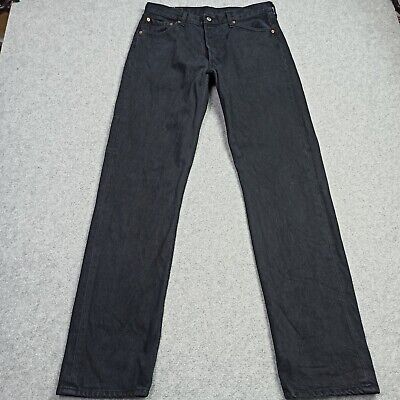 Vintage Levis 501 Mens Jeans W31 L34 (Tag: W34) Black Vintage Levis 501 Mens Jeans W31 L34 (Tag: W34) Black