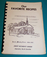 1967 Christ Methodist Church Charlotte, NC Cookbook local recipes North Carolina