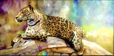 Orig. Oil Painting  The Leopard Leland Castro