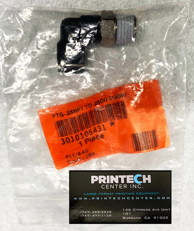3010105431 FTG-25NPT to 250D ELBOW for Oce Arizona Fuji Acuity (NEW) - Image 2 of 2