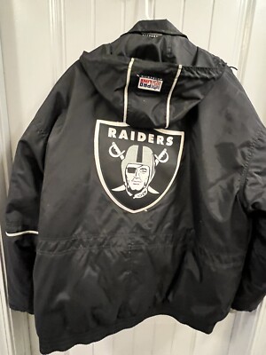 Vintage Nike NFL Pro Line Oakland Raiders Jacket; Men's XL; Full