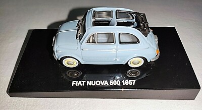 Fiat New 500 1957 Fiat Official Product Vintage Car Scale 1/43 Die