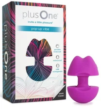 plusOne Travel Vibrating Pop-up Vibe, 10 Vibration Settings