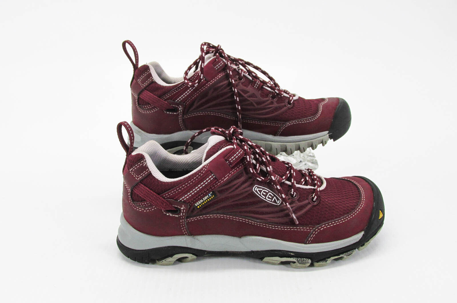 Scarpe da donna Keen taglia 7W rosso marrone sneaker sportive escursionismo usate vq