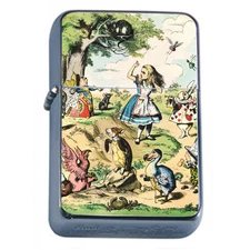 Windproof Refillable Flip Top Oil Lighter Alice D5 Tenniel Hookah