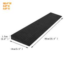 35.4"W 5.5"D 0.6"H Non-Slip Rubber Ramp Portable Wheelchair Motorcycle Driveways