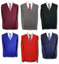 Traditional Girls School Uniform Cardigans. Various Colours & Sizes. Up To 46"