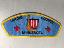 Viking Council fully embroidered plastic back BSA CSP Patch pb