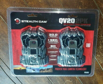 Stealth Cam QV20 2pk Infrared Trail Cameras *60 Range* Item  #STC-QV20-2PK V2