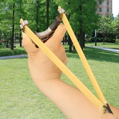 Outdoor Slingshot Powerful Adults Hunting Catapult Shooting Target Toy - Picture 7 of 18