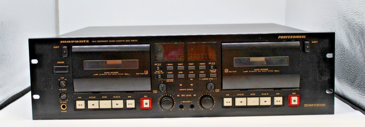 Marantz PMD510U- Pro Dual Independent Cassette Deck - Rack Mount