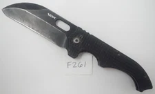 VDK Large Goat Pocket Knife Frame Lock Knife Black G-10 3.75" Black