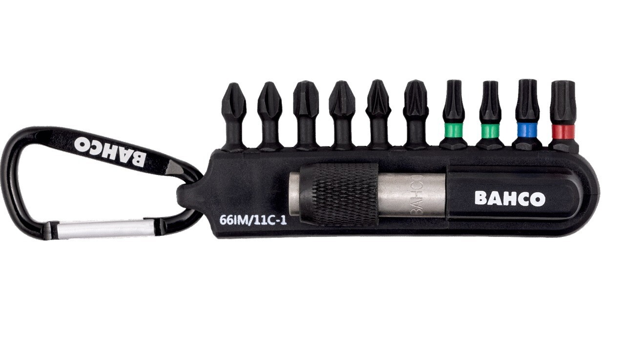 Bahco 66IM/11C-1 11 Pce 1/4 Impact Screwdriver Bit Set Pozi/Phillips/Torx Holder