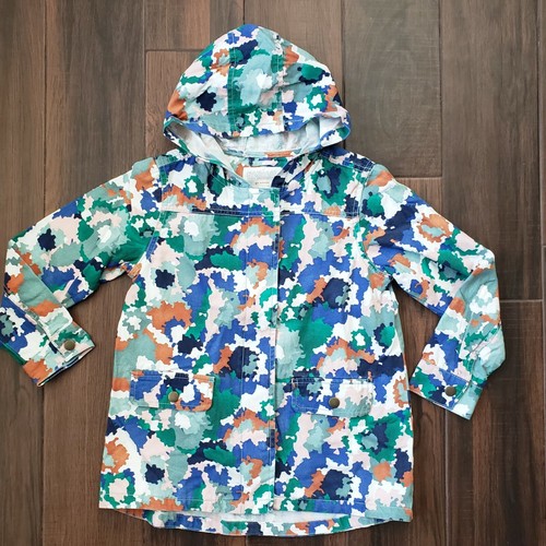 Gymboree Mädchen Gr. M (7-8) Baumwolljacke mit Kapuze Camouflage Print Mehrfarbig  - Bild 1 von 8