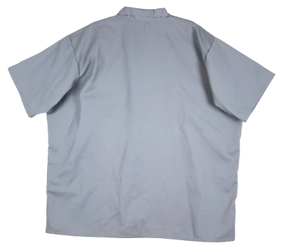 Vintage Ben Davis 1/4 Zip Shirt Mens 3XL Gray Short Sleeve