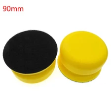 90mm Round Hand Sanding Block With Hook & Loop Sandpaper Hand Pad Polishing Pads