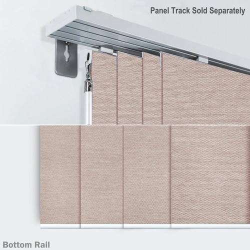 Pasadena Blockout Panel Glide Fabric Panel Trimmable Natural Woven Fabric 55x240 - Picture 17 of 30