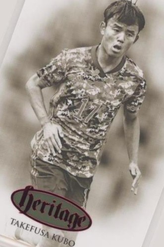 Samurai Blue Team Japan Soccer Card No.45 Kubo Takefusa Epoch 2021