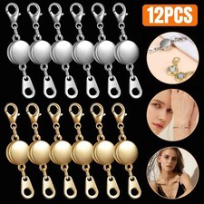 12PCS DIY Lobster Clasp Locking Strong Magnetic Jewelry Necklace Bracelet Hooks