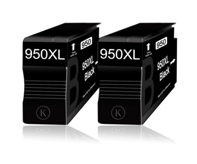 2 XL Tintenpatronen Schwarz +Chip und Füllstand für HP Officejet Pro 8600