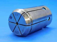 TECHNIKS SINGLE ANGLE SYOZ25 COLLET SIZE 1/8 .125 MILLING LATHE CNC PRECISION