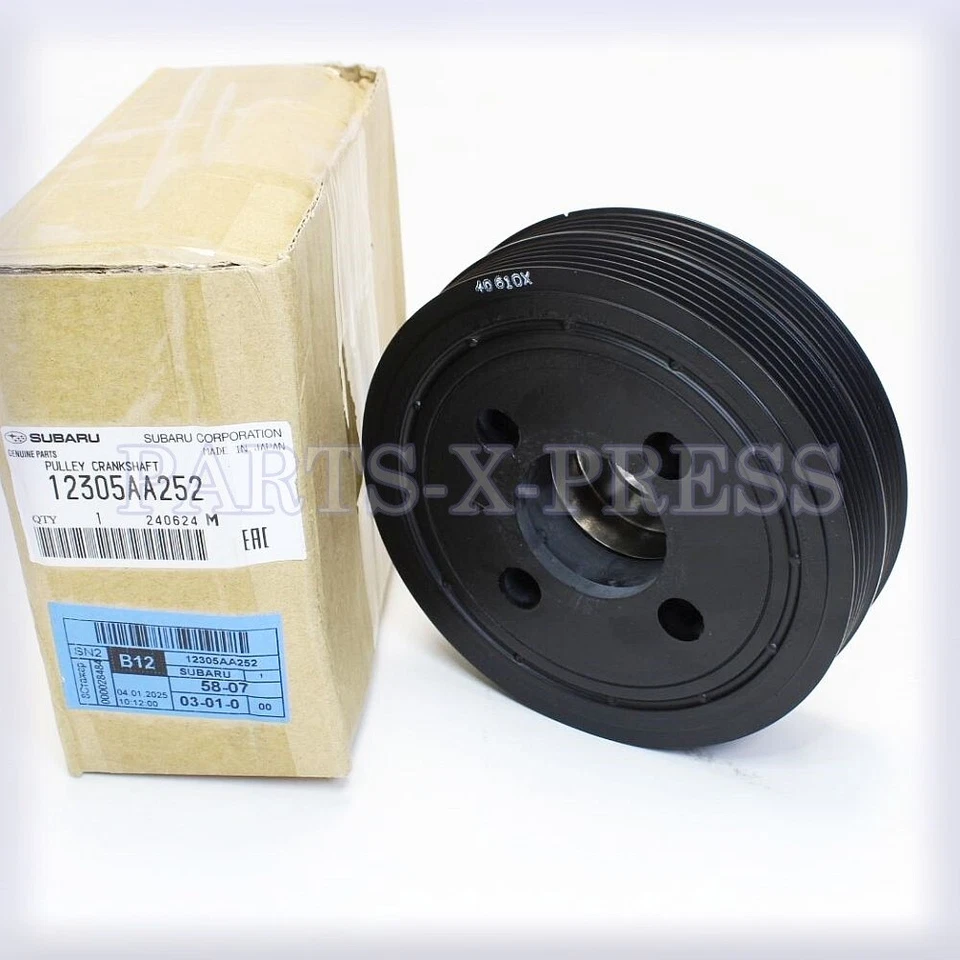 OEM GENUINO NUEVO MOTOR SUBARU BALANCEADOR ARMÓNICO AMORTIGUADOR CIGÜEÑAL 12305AA252 Foto 3 de 4